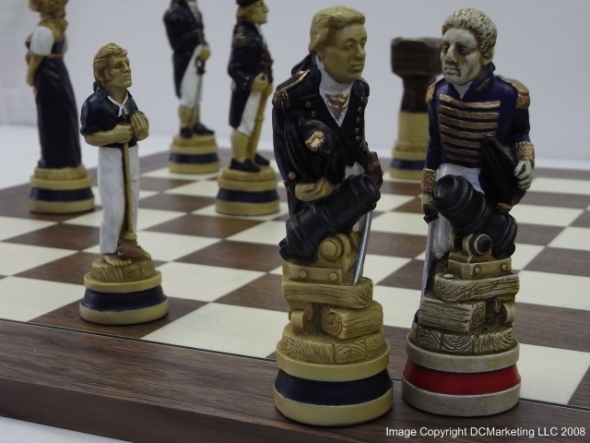 Battle of Trafalgar Hand Painted Theme Chess Set